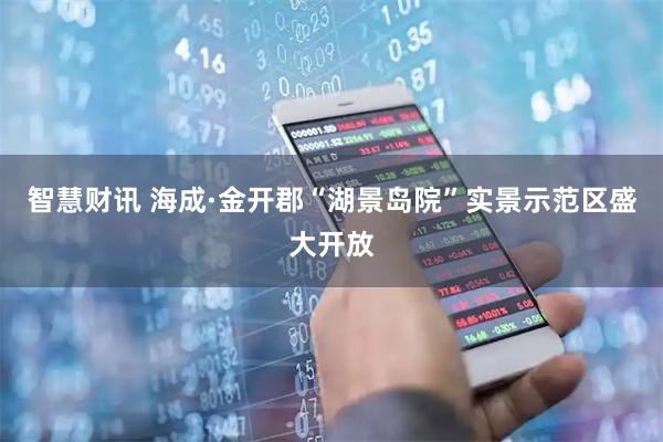 智慧财讯 海成·金开郡“湖景岛院”实景示范区盛大开放